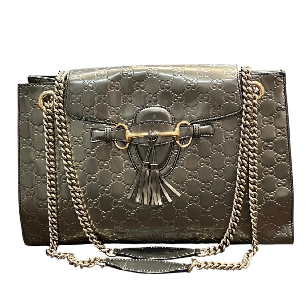 Gucci Horsebit Emily Shoulder Bag, Guccissima Leather, 295403
